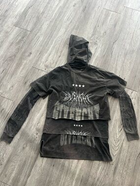 Givenchy Layered Fall 22 long sleeve with balaclava attached